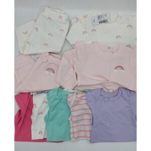 Baby Girl Clothes Bundle 9 Piece Size 0-3 Months NWT Rainbow